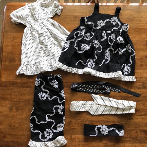 Black & White Polkadot Set 💗 One of a Kind💗 2T - Picture 7 of 8